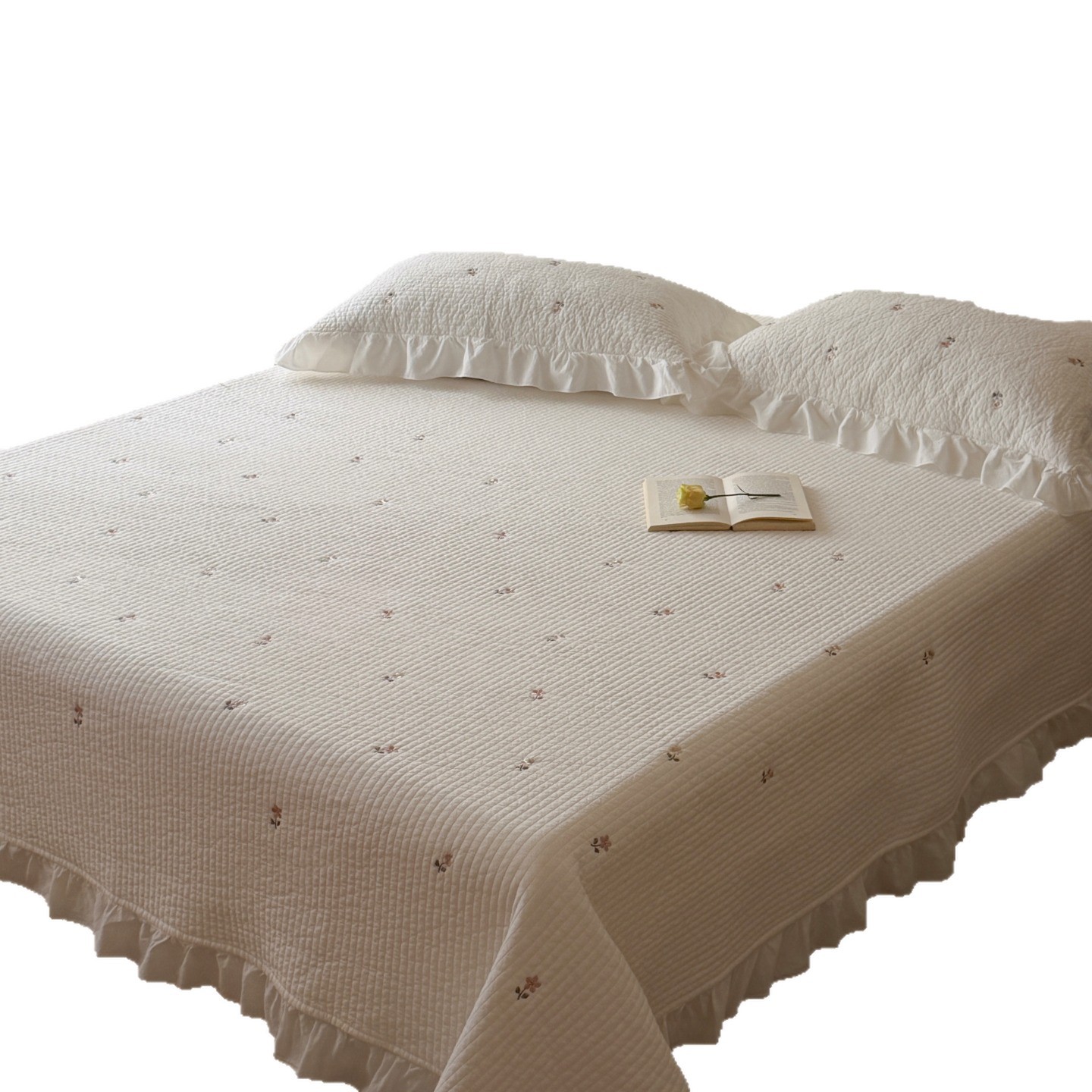 Cotton Bedspread, 3-piece, Korean style