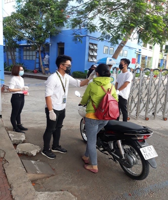 Công tác ra vào cổng được thực hiện nghiêm túc