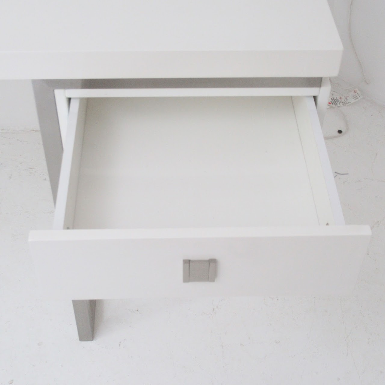 Modern White & Chrome Desk