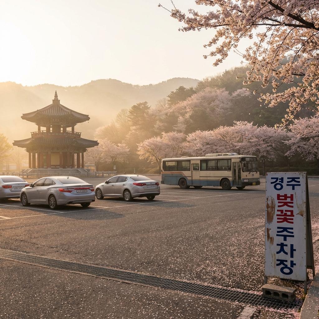 주차 전쟁 끝! 경주 벚꽃 명당 주차 꿀팁 & 대중교통 가이드