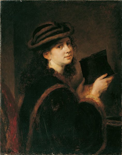 Mädchen mit Stereoskop 1871