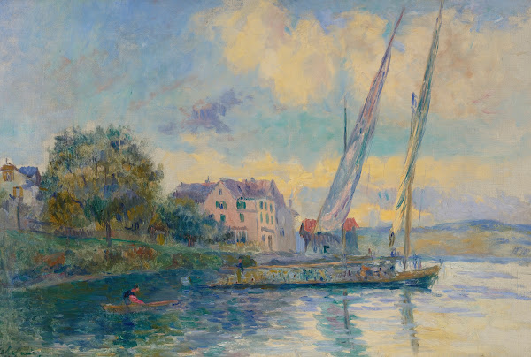 Les Bords Du Lac De Gèneve À Saint Gingolph 1900