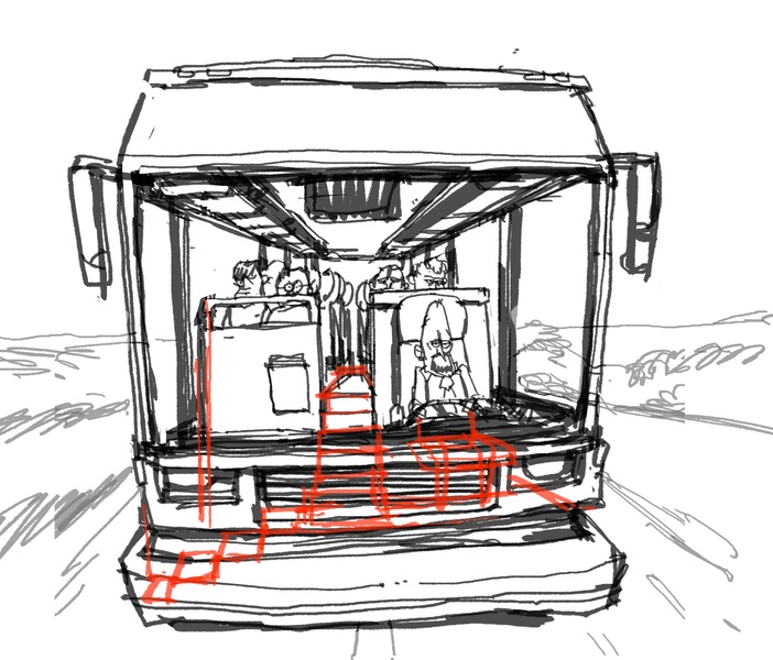 Bus front view