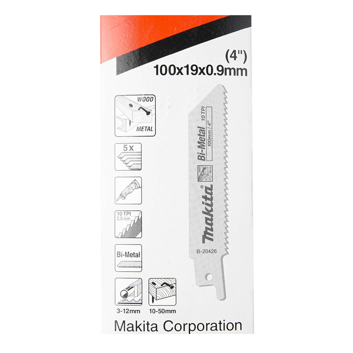 MAKITA อะไหล่ JR100D ใบเลื่อย 100MM ไม้/เหล็ก B-20426