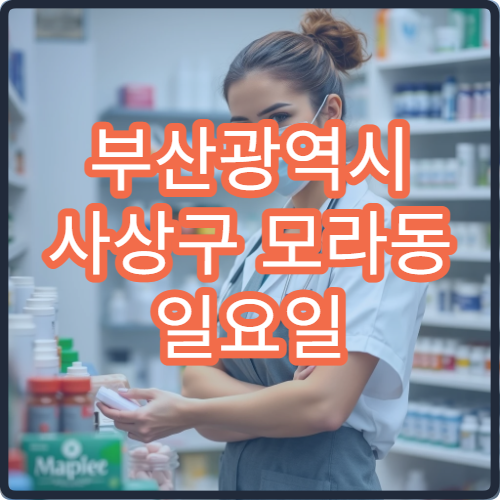 부산광역시 사상구 모라동 일요일 문 여는 약국