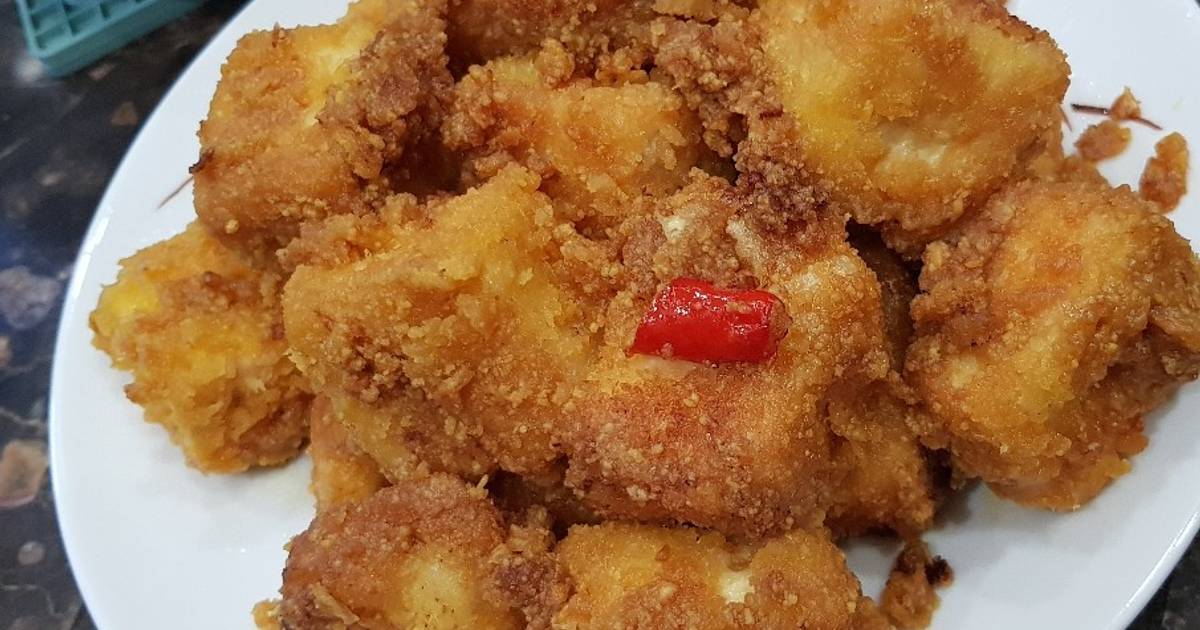 Đậu hũ non sốt trứng muối
