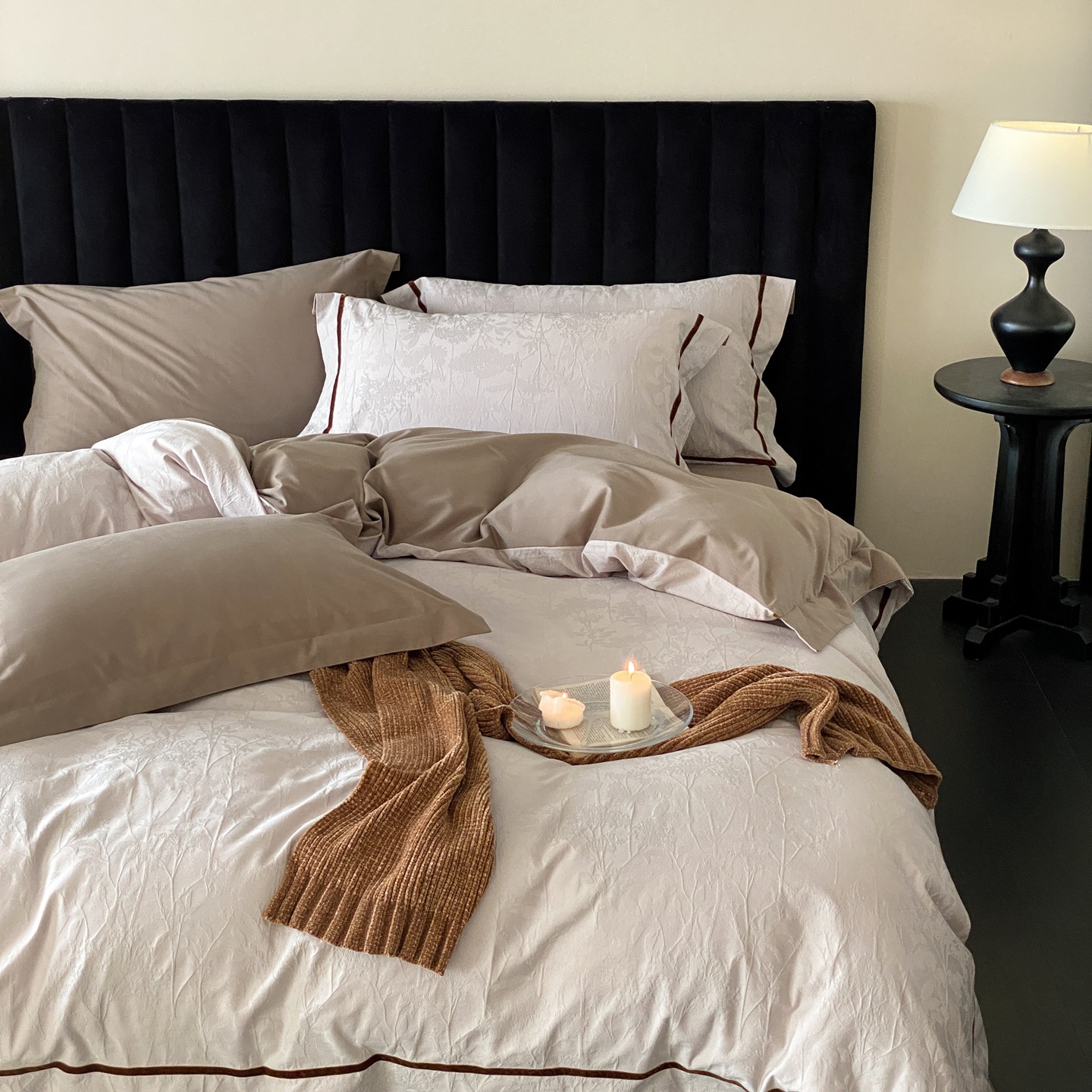 Long-staple cotton bedding, 100s, Jacquard