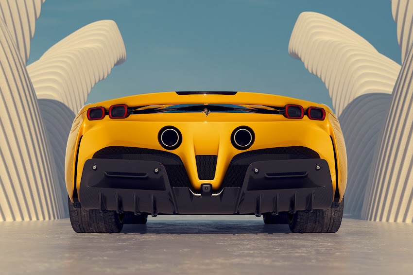 Yellow Ferrari SF90 Stradale