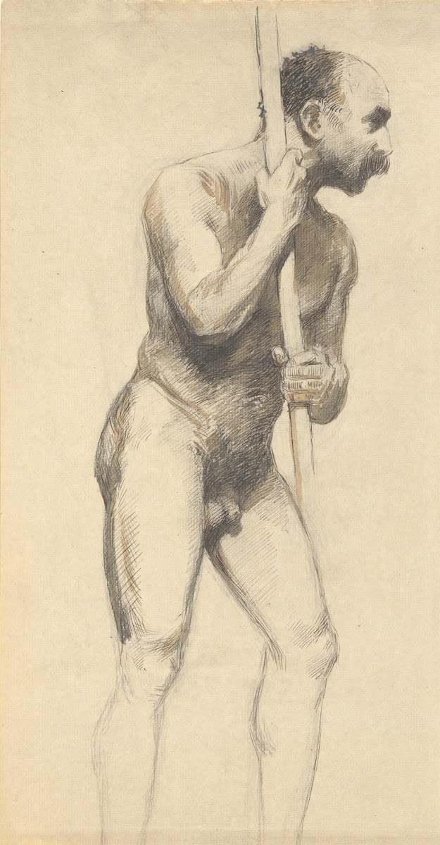 Male Nude with aPole