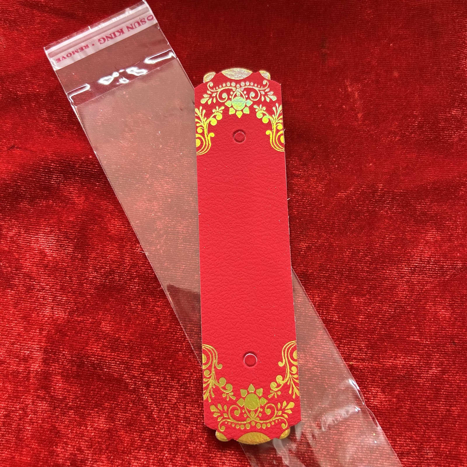 Rakhi packing Card red and bag (pack of 12)