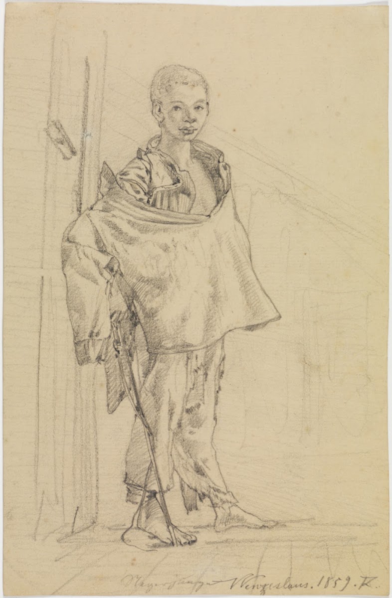 Studie des Wenzeslaus in Ganzfigur 1859