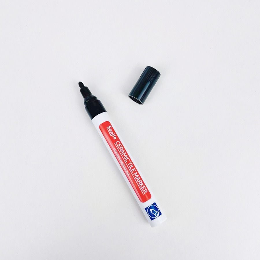 Grout pen for ceramic tiles in various colors