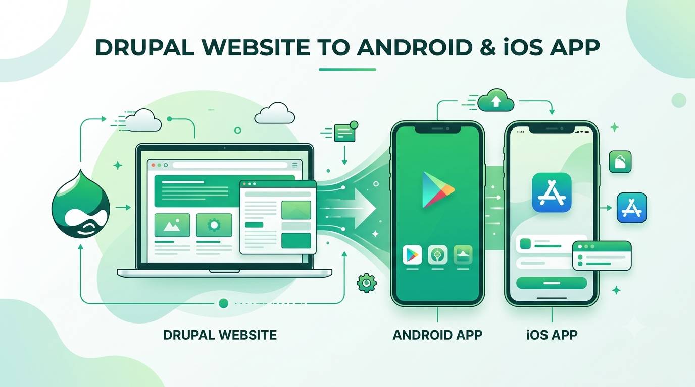 Convert Your Drupal Website into an Android & iOS App — Without Rebuilding