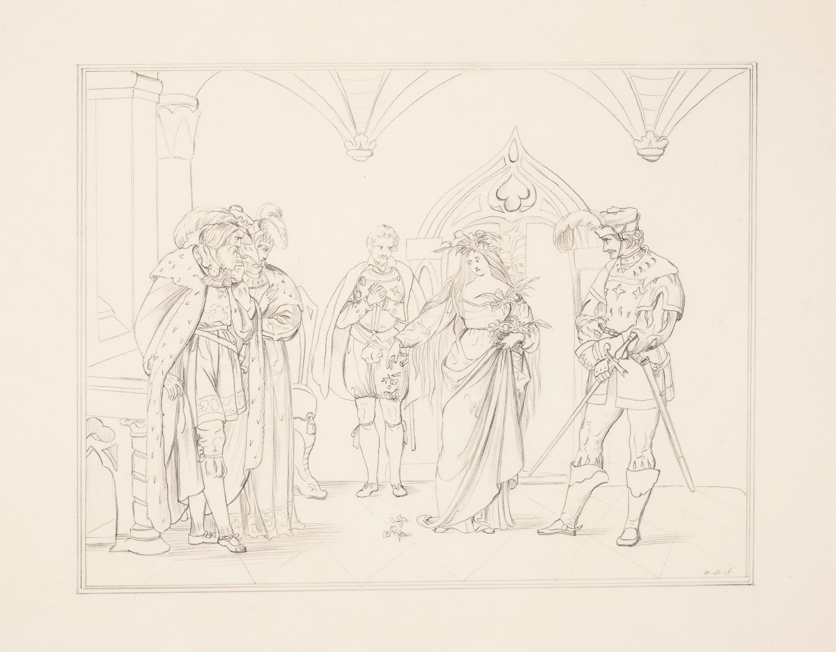 Oph Where is the beauteous majesty of Denmark Hamlet act IV sc 5 1848