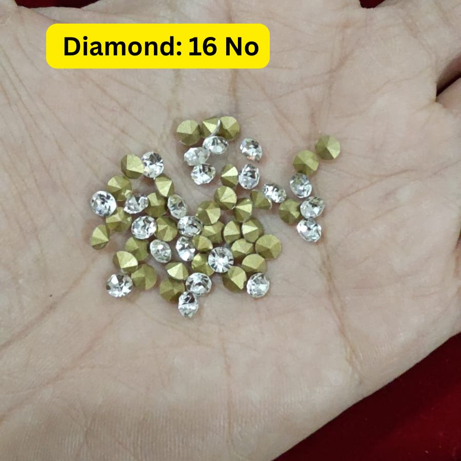 White Diamond Round 16 No Round ( pack of 50)
