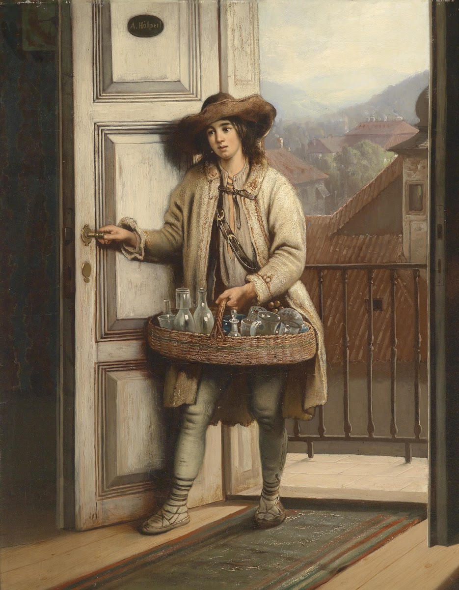 Slovakischer Glasverkäufer