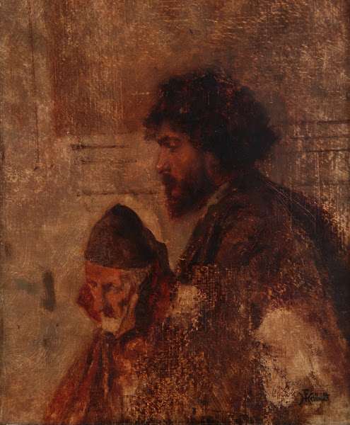 Study Of A Head 19th Century