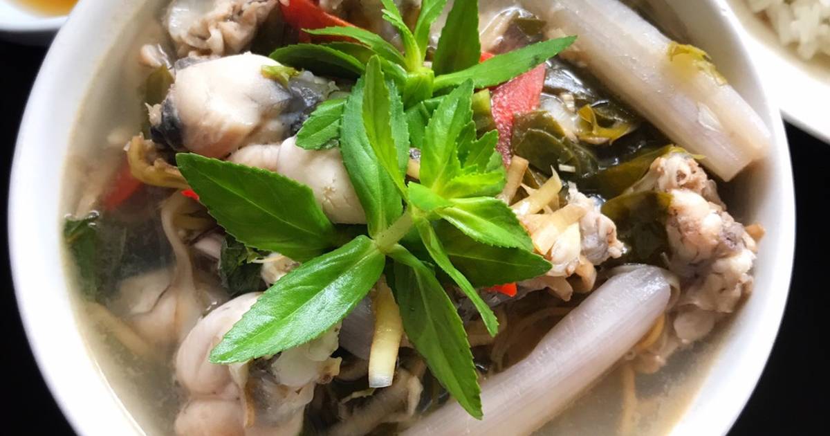 Canh chua ếch lá giang