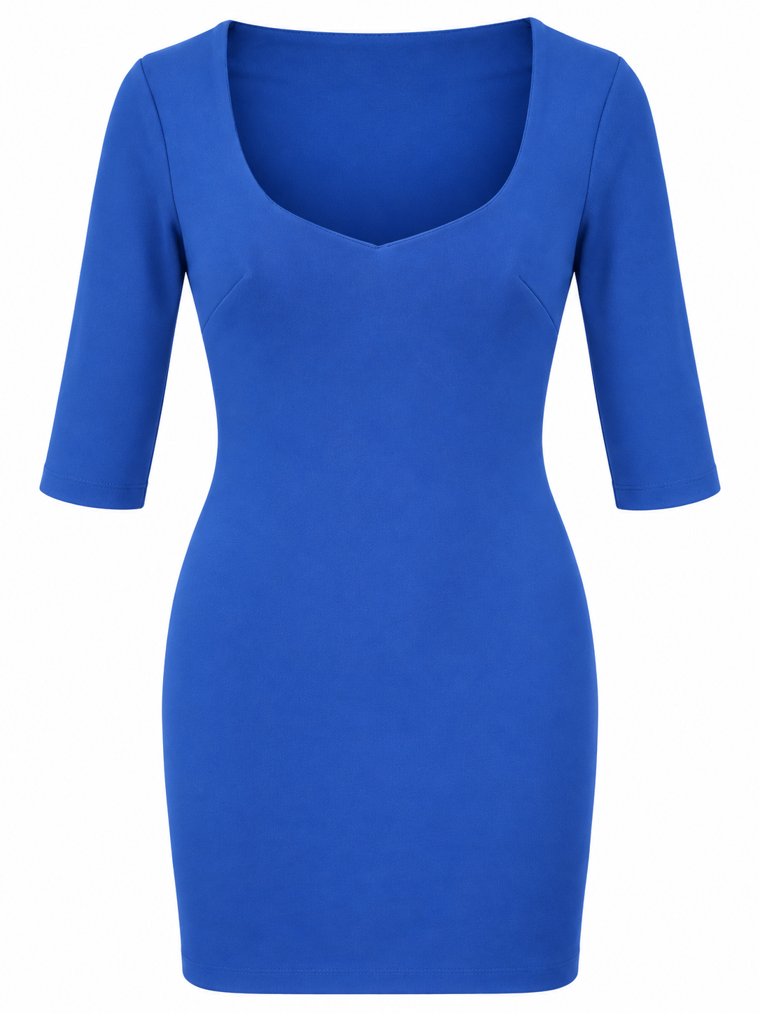 Rochii - Rochie damă Made in Italy albastru cobalt cu spate decupat, mărimea S