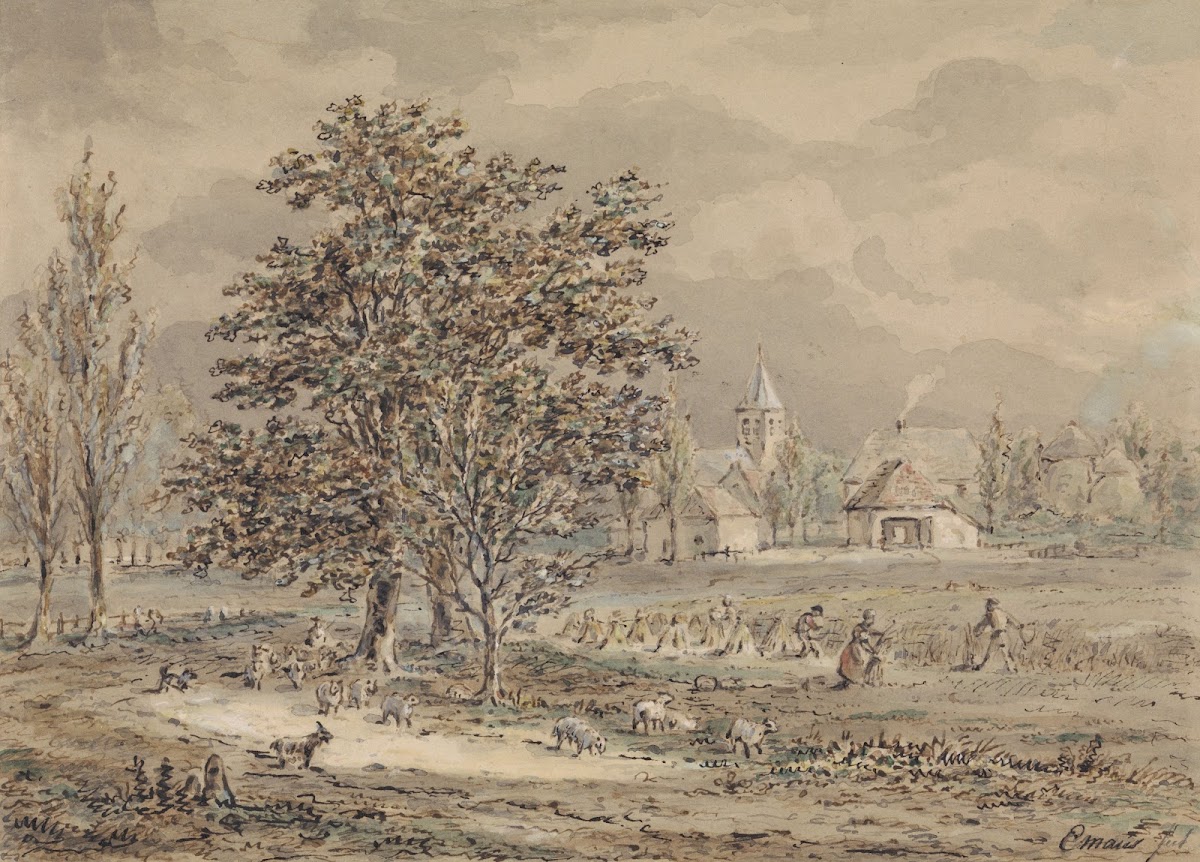 Gezicht op het dorp Zoelmond 1799   1863
