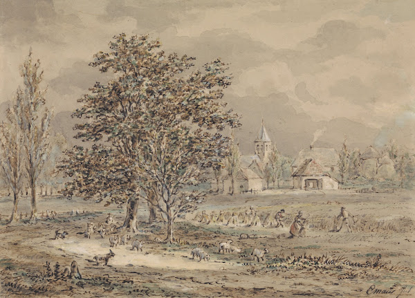 Gezicht op het dorp Zoelmond 1799   1863