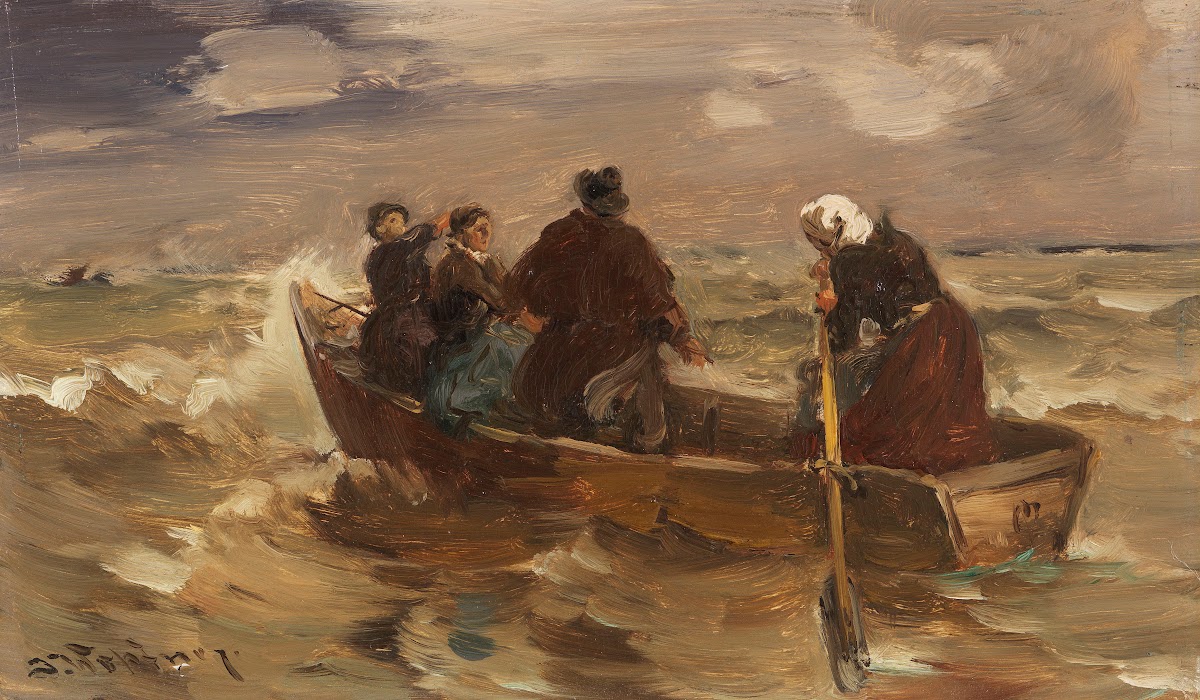 Stürmische Überfahrt 1920