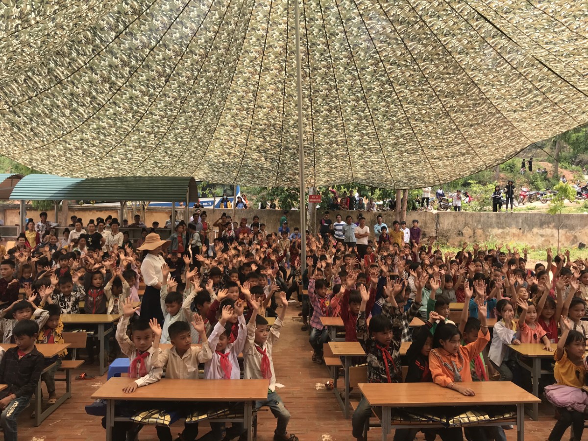 Hội Sinh viên Trường Đại học Tây Bắc tổ chức chương trình tình nguyện tại xã Liệp Tè, huyện Thuận Châu, tỉnh Sơn La