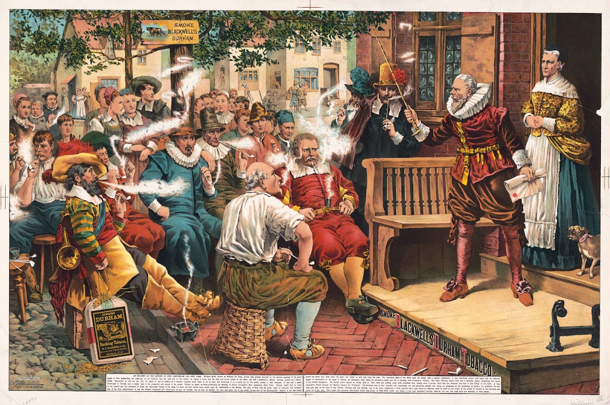 Smoke Blackwells Durham an incident in the history of New Amsterdam old New York