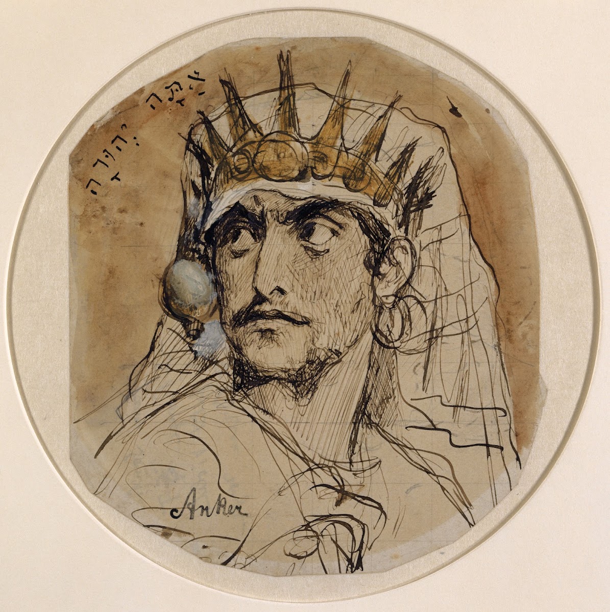 Kopf eines jüdischen Königs David 1872
