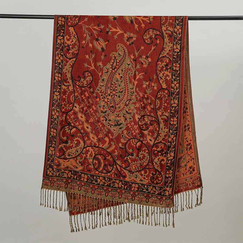 Elegante Stola mit Jacquard-Muster