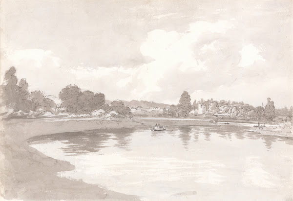 On the River Wye with Wilton Castle Ruins on a Bend in the River after 1794