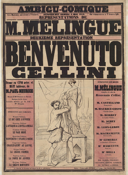 Ambigu Comique Aujourdhui Samedi 8 Mai 1858 RepréSentations De M Melingue Deuxiè