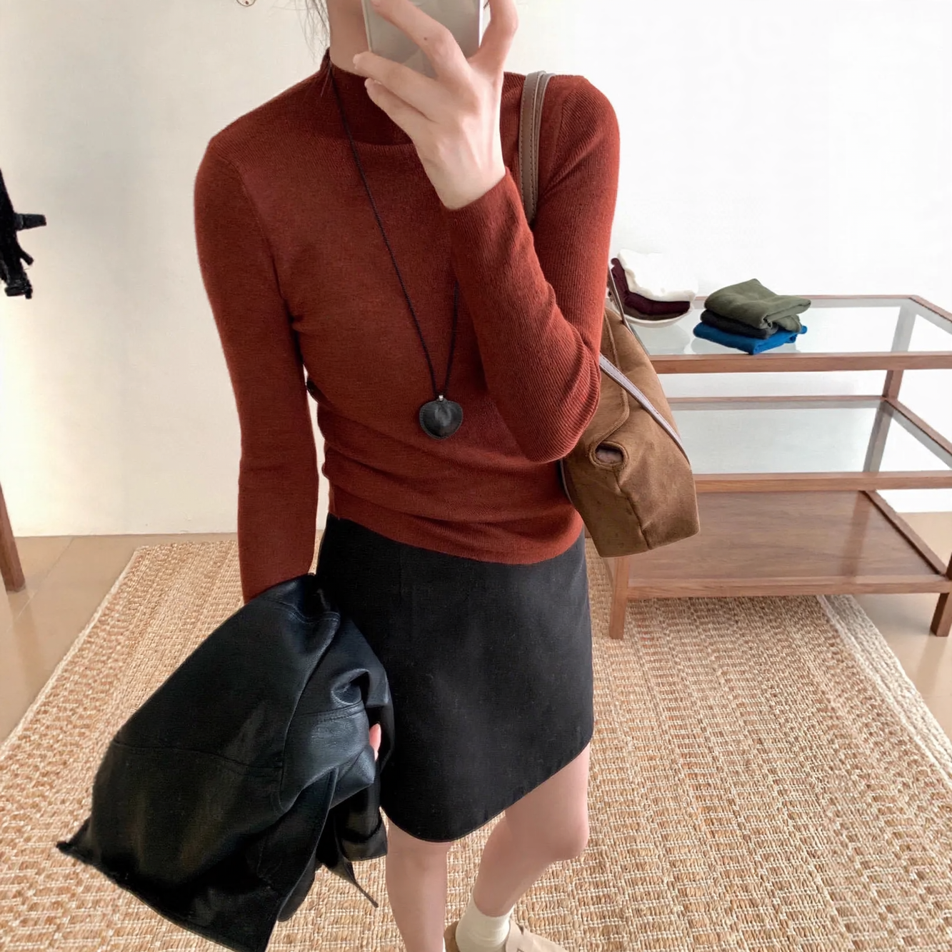 Women's knit sweater, soft, form-fitting
