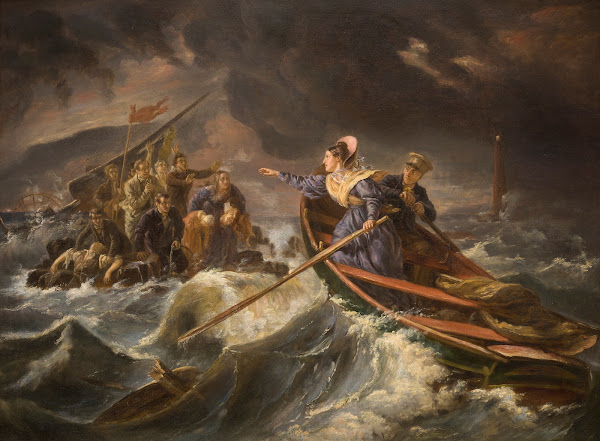 Grace Darling And Her Father Rescuing Survivors From The Wreck Of The Forfarshir