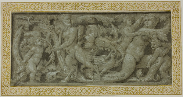 Frieze With Satyr Nymph And Putti 1503 39