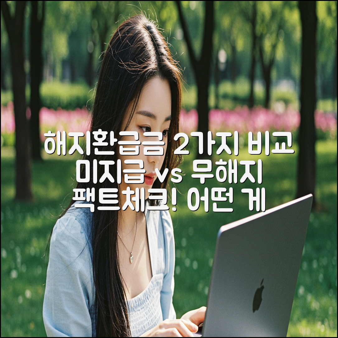 해지환급금 2가지 유형 비교: 미지급 vs 무해지 팩트 체크!