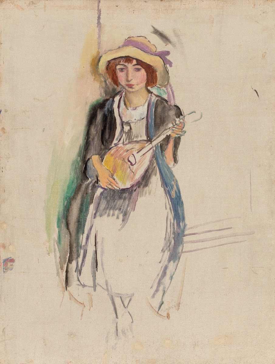 Fille à la mandoline 1912