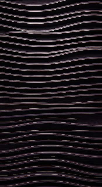 Abstract Dark Purple Wavy Wood Grain Texture with Golden Lines - Free mobile Wallpaper