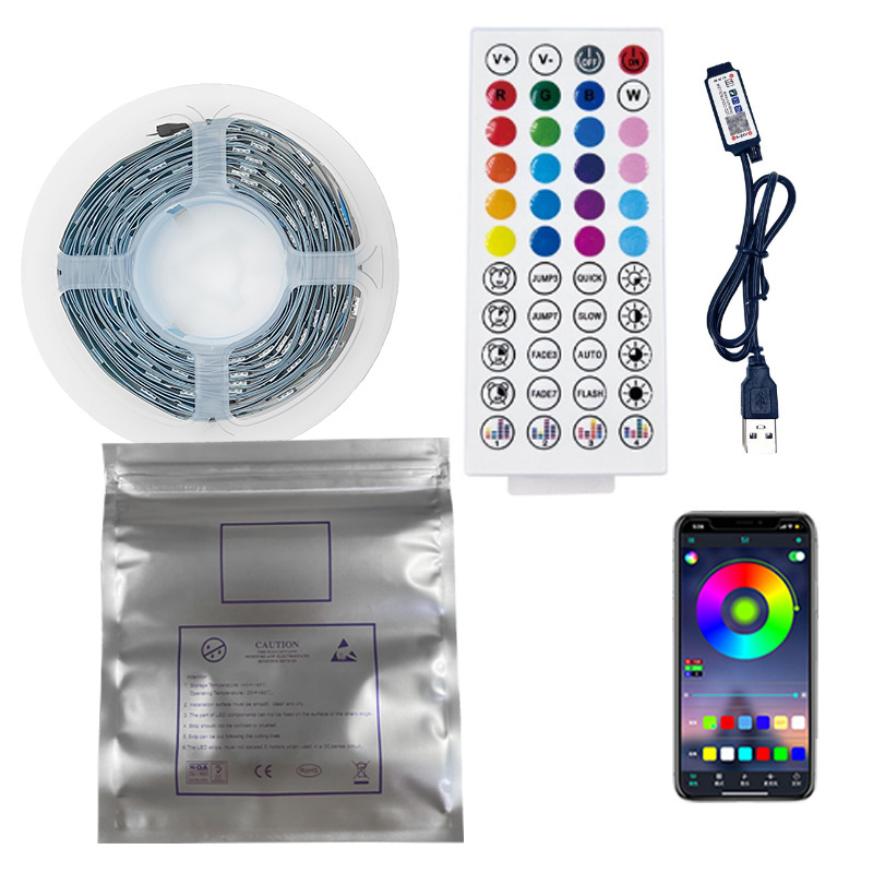 RGB-LED-Streifen 5050, steuerbar per App und Fernbedienung