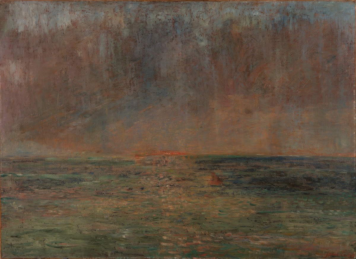 Large seascape  Sunset 1885
