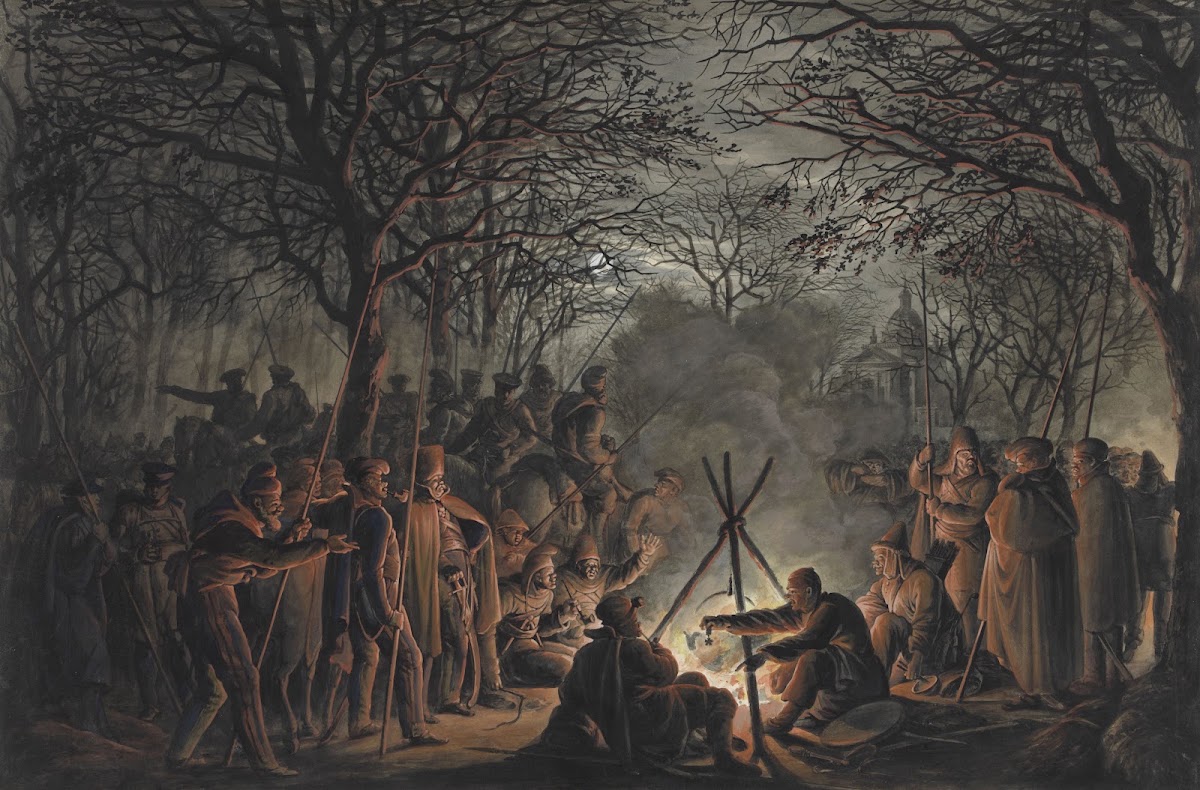 Kamp van de kozakken buiten de Muiderpoort te Amsterdam 1813 1813