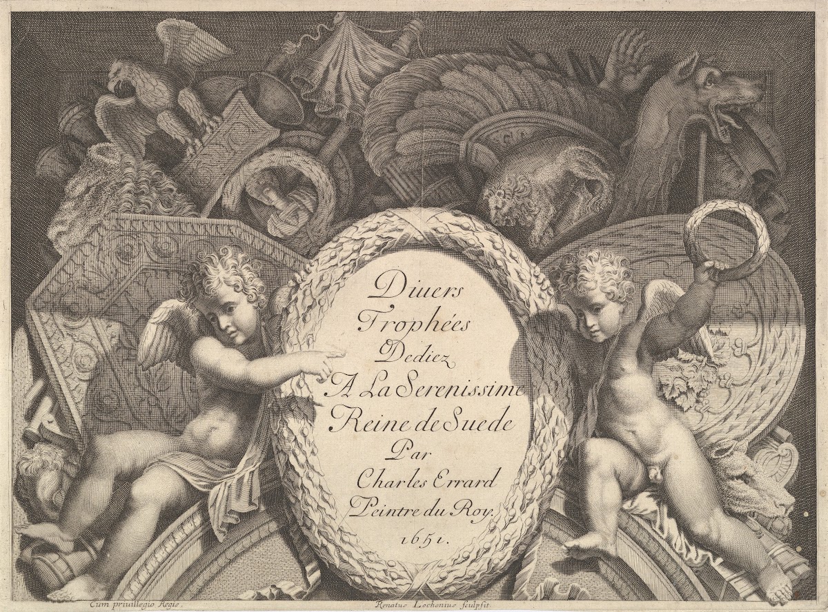 Divers Trophées Weapon Trophies after the Façade of Palazzo Milesi in Rome Pl1 1