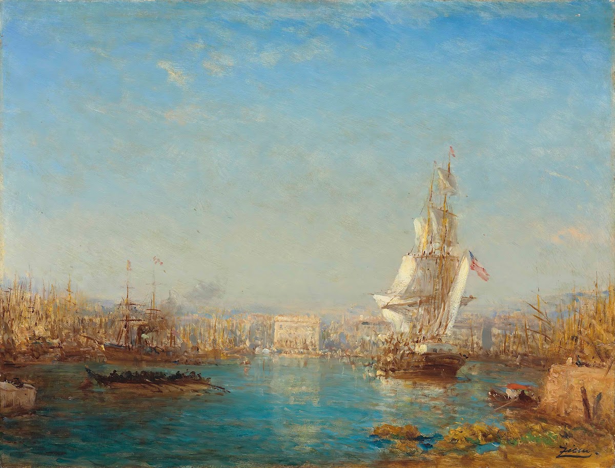 The entrance to the canal Marseille