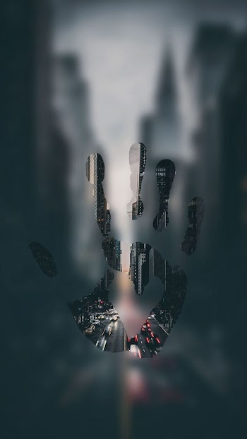 Hand Print On Window Picture