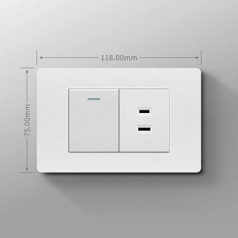 Steckdose 16A europäischer Standard mit USB