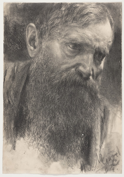 Head of a Bearded Man in Half Profile 1894