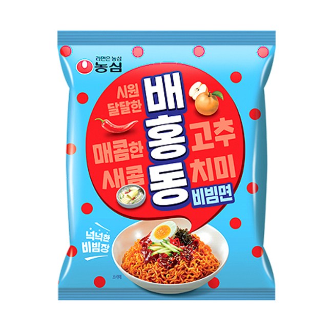 농심 배홍동 비빔면 제품