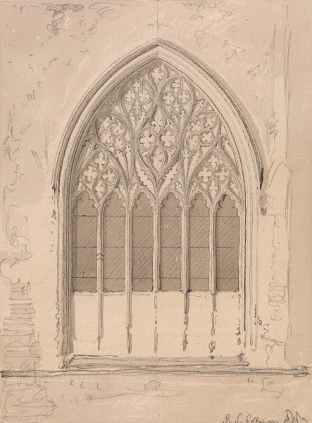West Window of Snettisham Church Norfolk 1818
