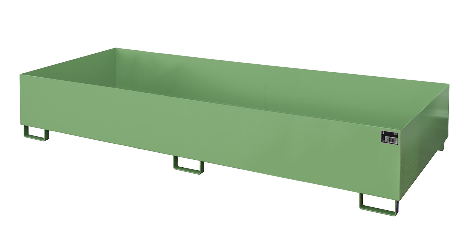 Stellingopvangbak RW 3300-3, gelakt, Resedagroen