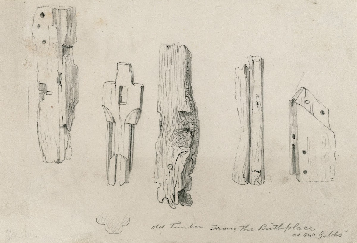 Old timber from the Birthplace
